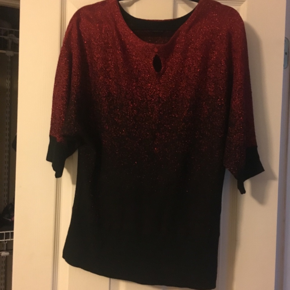 🍁Ombré sweater with dolman sleeves